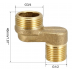 2 Pcs Solid Brass Bathtub Shower Faucet Adjustable Swing Arm